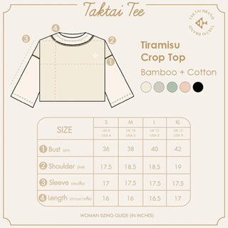 Tiramisu Crop Top T-Shirt - TAKTAI