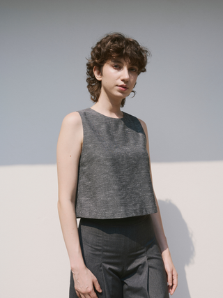 Soft Linen Sleeveless Top