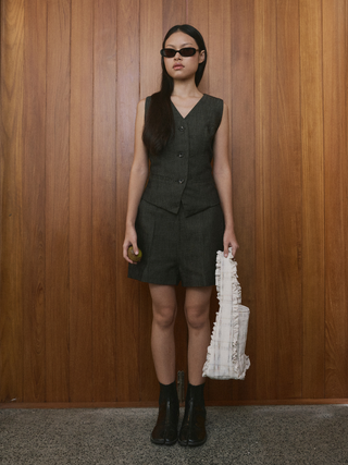BAMBOO-KNIT WAISTCOAT