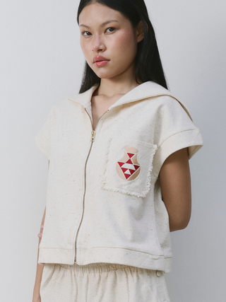 KNITTED JACKET with LOGO