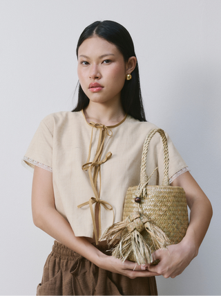 "Saa" Nature Tie Vest