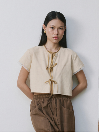 "Saa" Nature Tie Vest