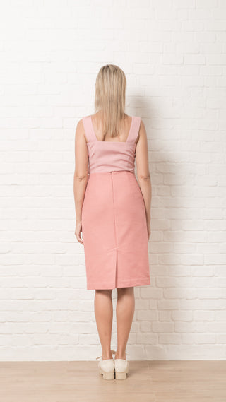 Blush Blossom Knee-Length Skirt