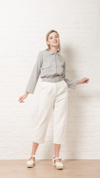 EcoWeave Ankle-Length Sustainable Work Pants
